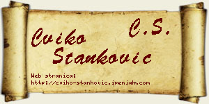 Cviko Stanković vizit kartica